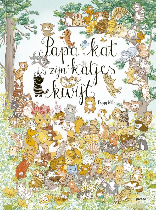 Omslag van Papa kat is zijn 100 katjes kwijt