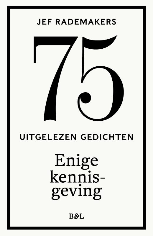 Omslag van Enige kennisgeving