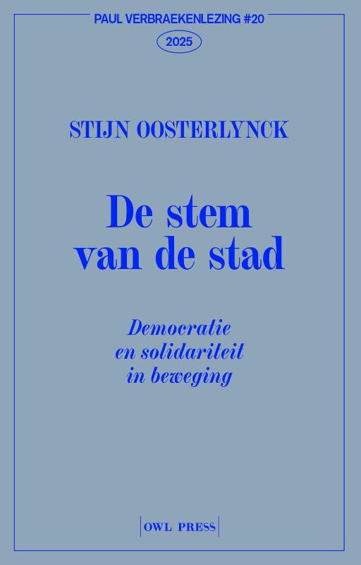 Omslag van De stem van de stad