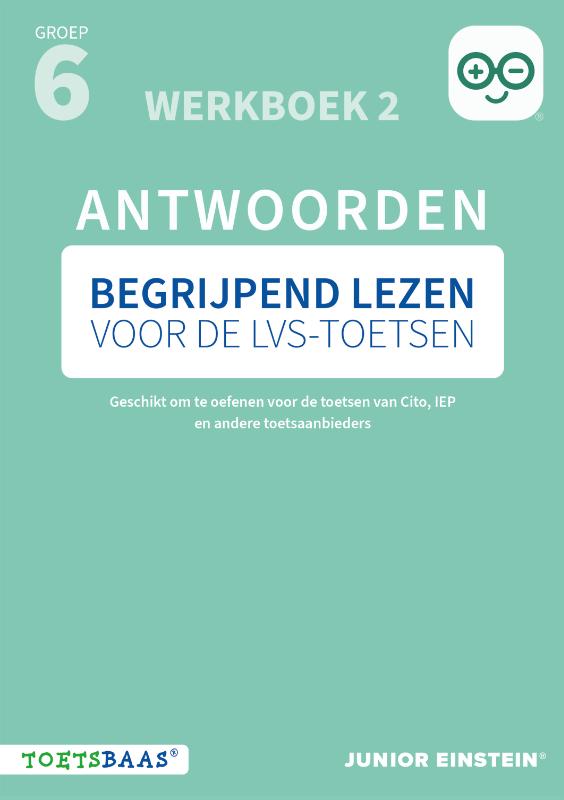 Omslag van Begrijpend lezen voor de LVS-toetsen - Groep 6 - Antwoordenboek 2 + Online video-uitleg