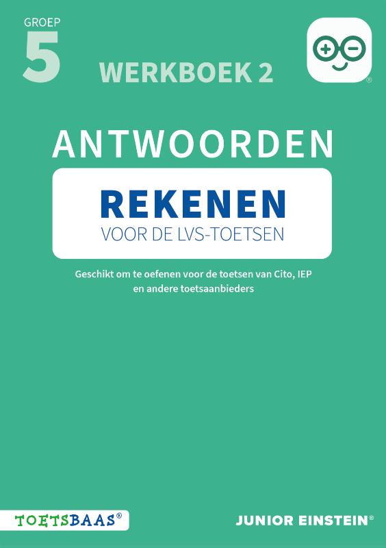 Omslag van Rekenen voor de LVS-toetsen - Groep 5 - Antwoordenboek 2
