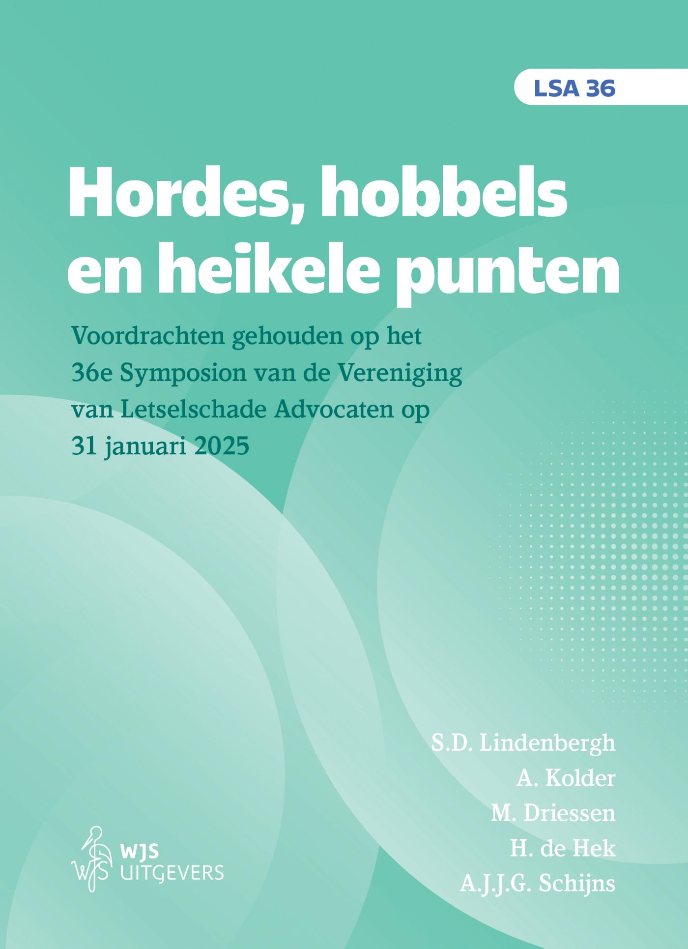 Omslag van Hordes, hobbels en heikele punten