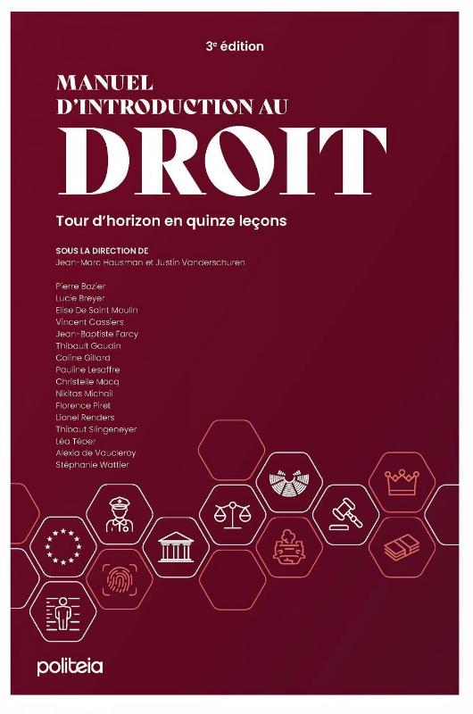 Omslag van Manuel d'introduction au droit