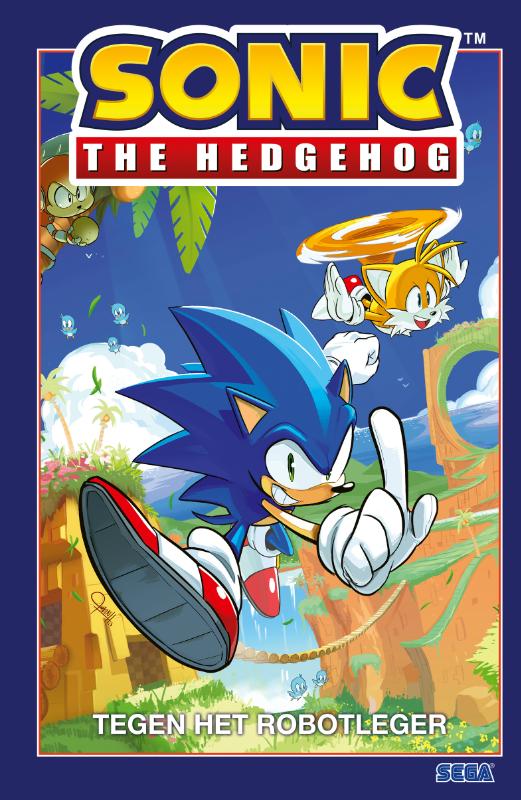 Omslag van Sonic the Hedgehog tegen het robotleger