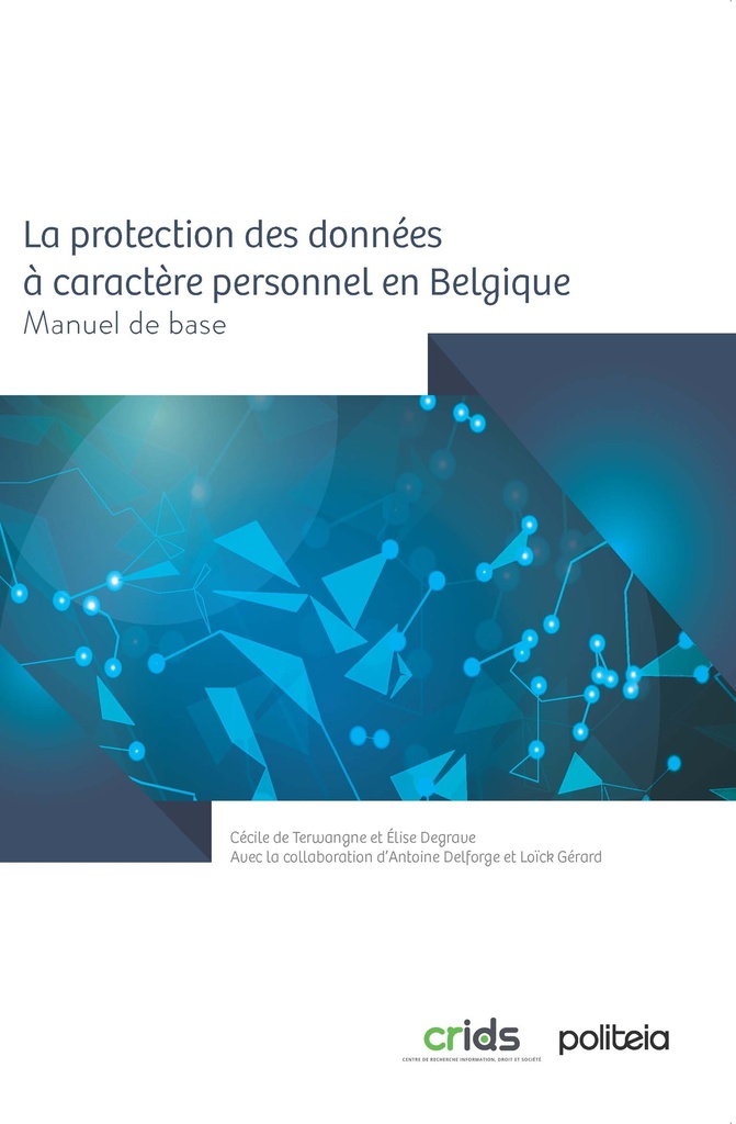 Omslag van La protection des données à caractère personnel en Belgique