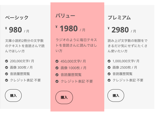 音読さんの有料プラン