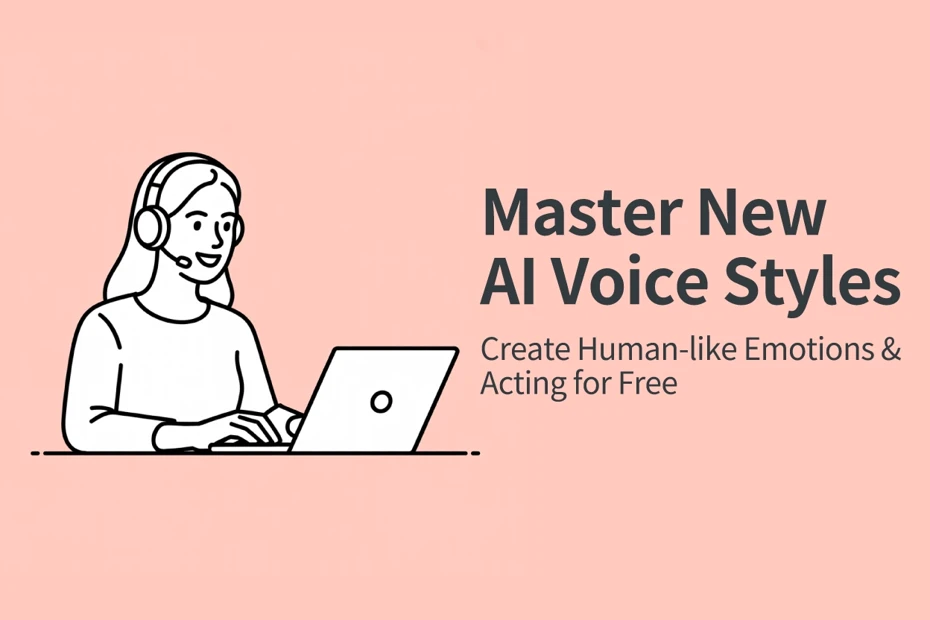 Master AI Voice Styles: Create Human-like Emotions & Acting for Free