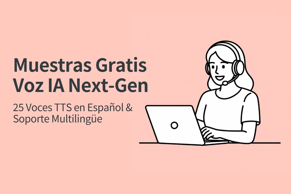 Muestras Gratis: 25 Voces TTS en Español IA Next-Gen & Multilingüe