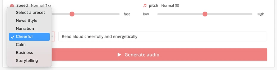 How to Specify Style from Pre-Registered Options