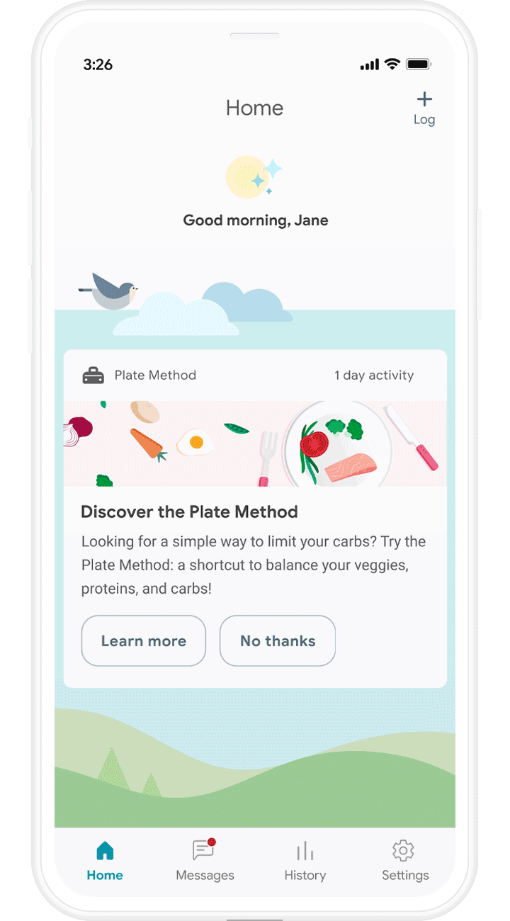 T2 D App Screens Animated Hero