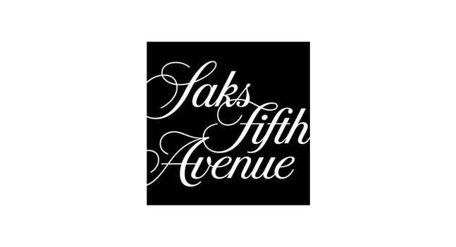 Logo that reads saks fifth avenue