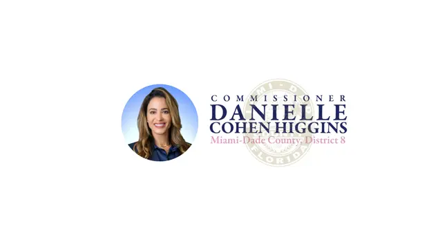 Logo that reads Commissioner Danielle Cohen Higgins, Miami-Dade District 8