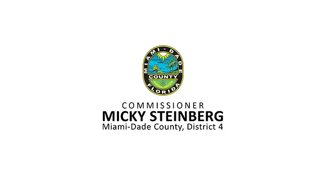 Logo that reads Commissioner Micky Steinberg Miami-Dade County District 4