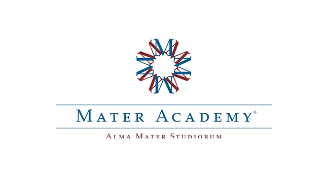 Logo that reads mater academy alma mater sudiorum