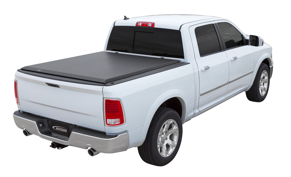 ACCESS COVERS 14149 Tonneau Cover Soft Roll Up Hook And Loop With Lockable Black Vinyl