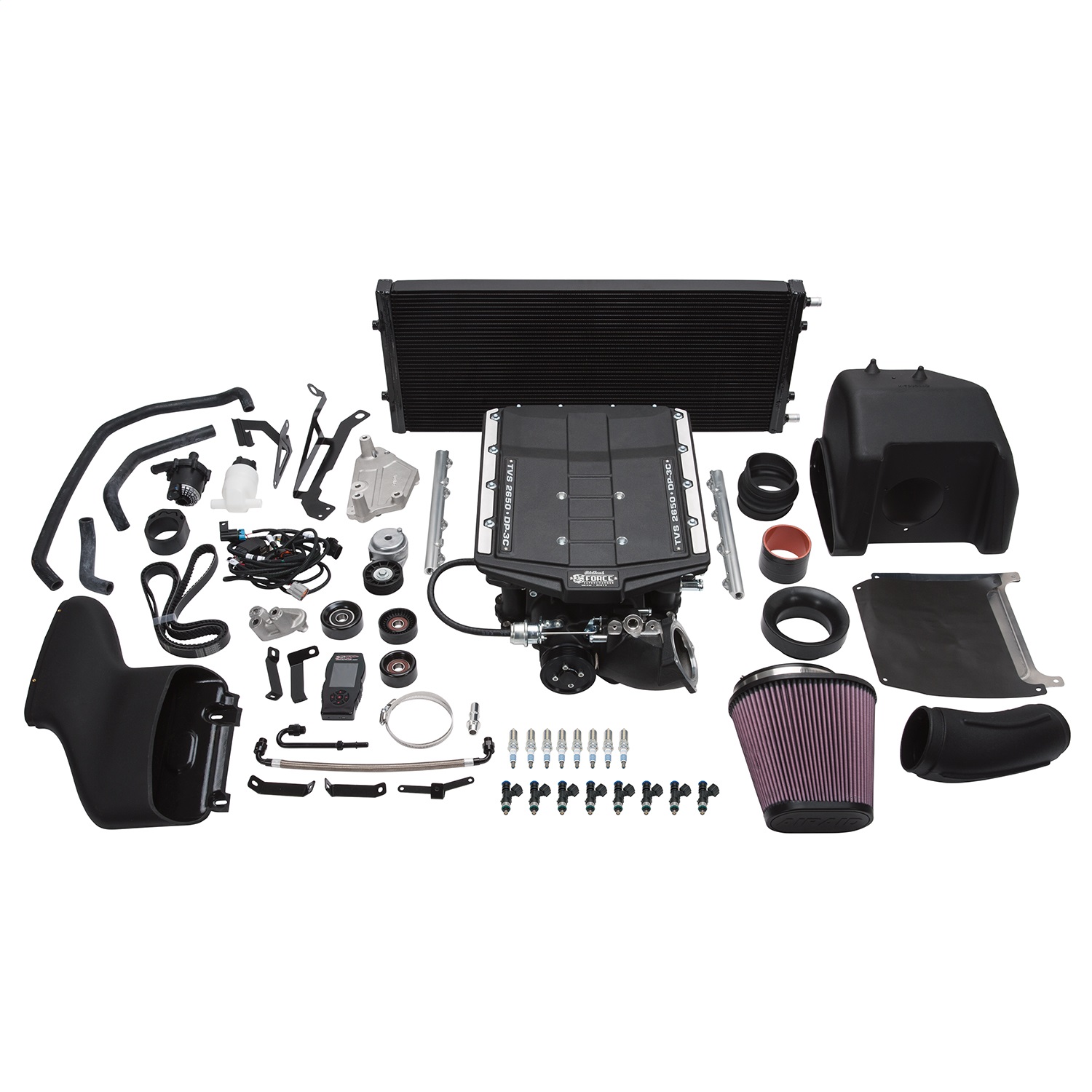Edelbrock 1557 Supercharger Kit E-Force for Ford 5.0 Engine Roots Style Multi-Port Injection  