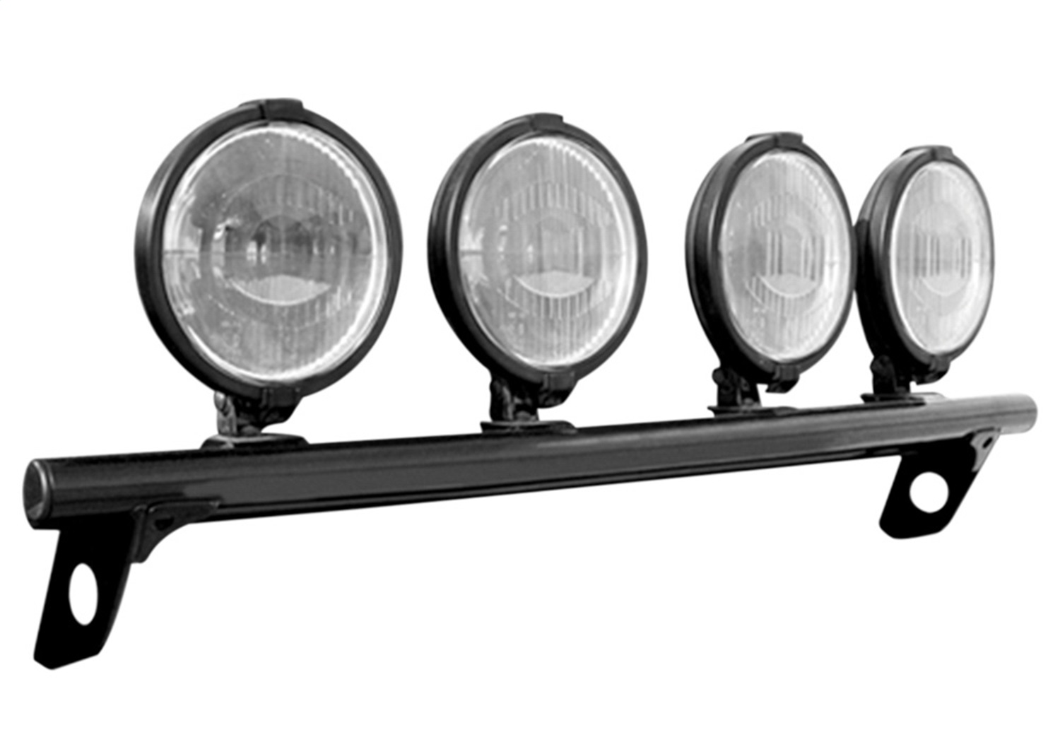 Light Mounting-Light Bar (4-9)-17-21 F250/350 w/o AC-Gloss Blk