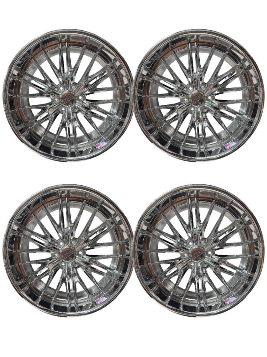 Esko Wheels ZL1 Chrome 24x9/24x11 6x139 Set