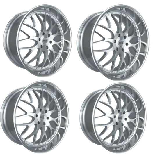 Esko 4.0 24x9/24x11 6x139 Silver (Brushed) Set