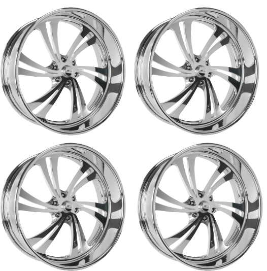 Wheels - Billet Specialties SLG56 24x9/24x10 6x139.7 Polish 