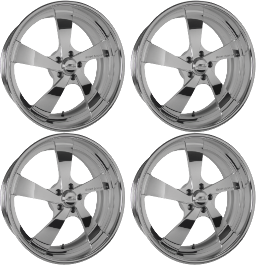 Billet Specialties BLVD 55 Polished 22x8.5/22x12 combo | 5x5/5x127 Set