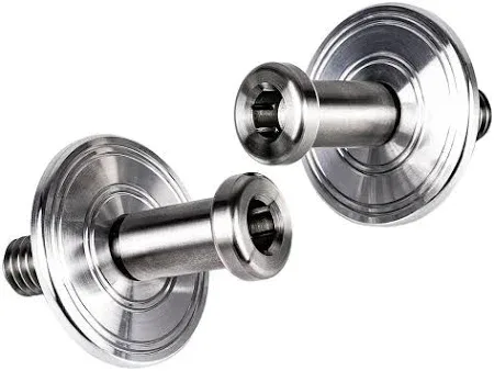 LG Billet USA Aluminum Door Striker Bolt Kit 7/16"-14 Double Ring for GM Trucks 88-98