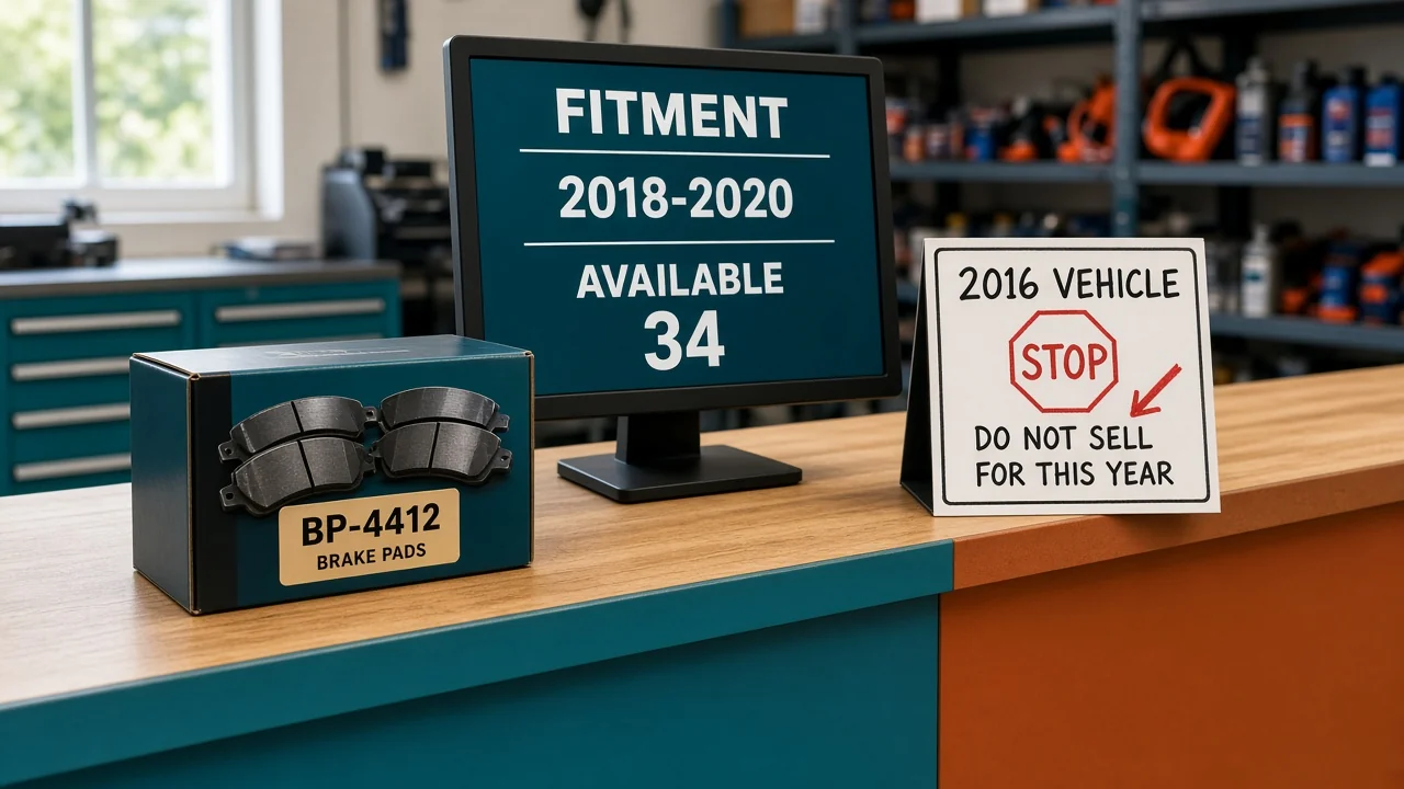 Auto Parts Inventory Management When the Pad Fits One Year Range