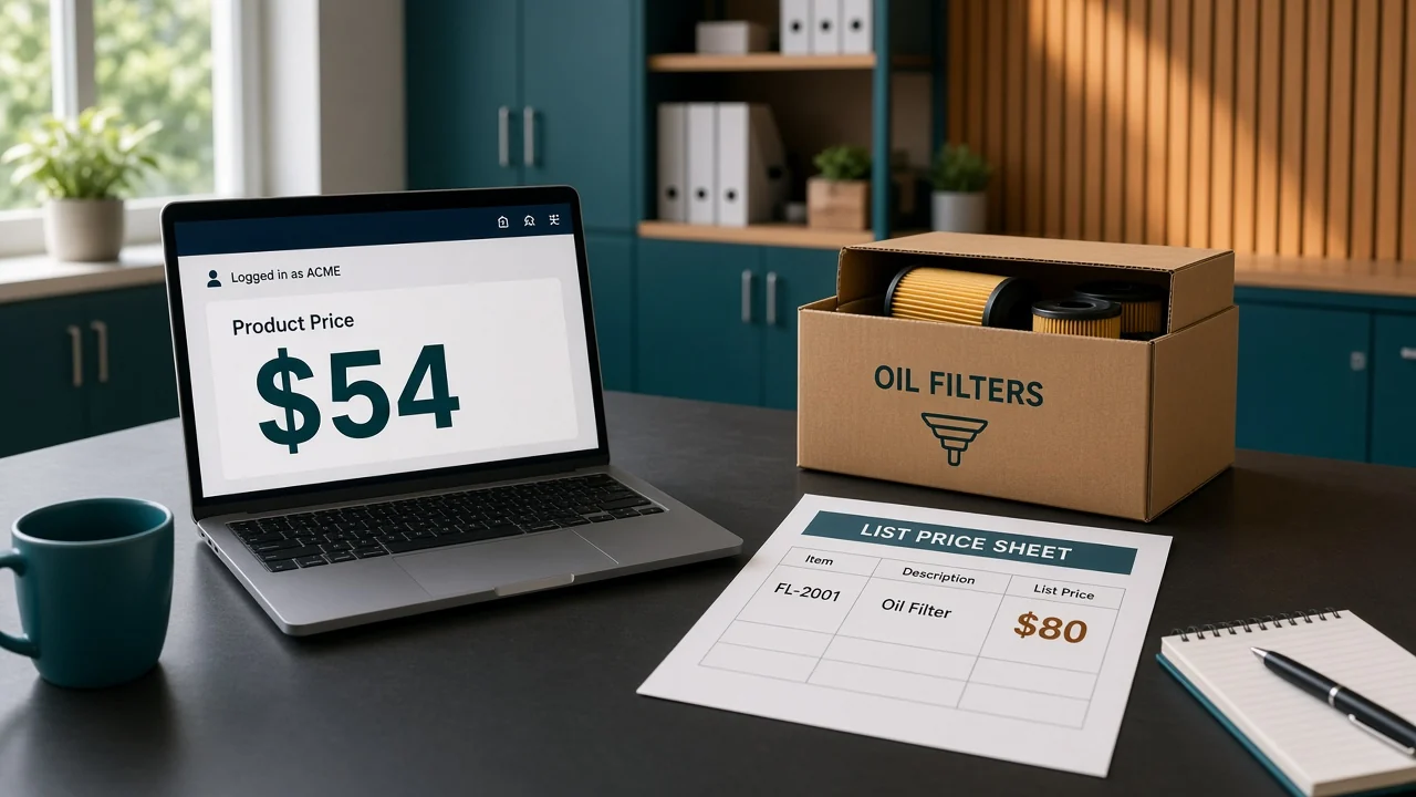 B2B Ecommerce for Distributors When Acme's Price Is $54