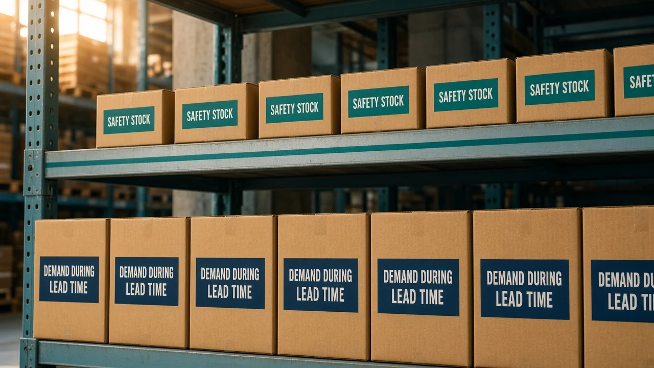 Safety Stock Formula for a Late Truck and a Fast Week