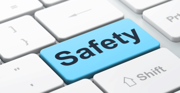 Img: Key on a keyboard with the word Safety