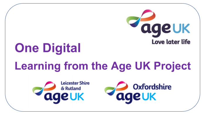 One Digital - Learning from the Age UK Project - Phase One report.