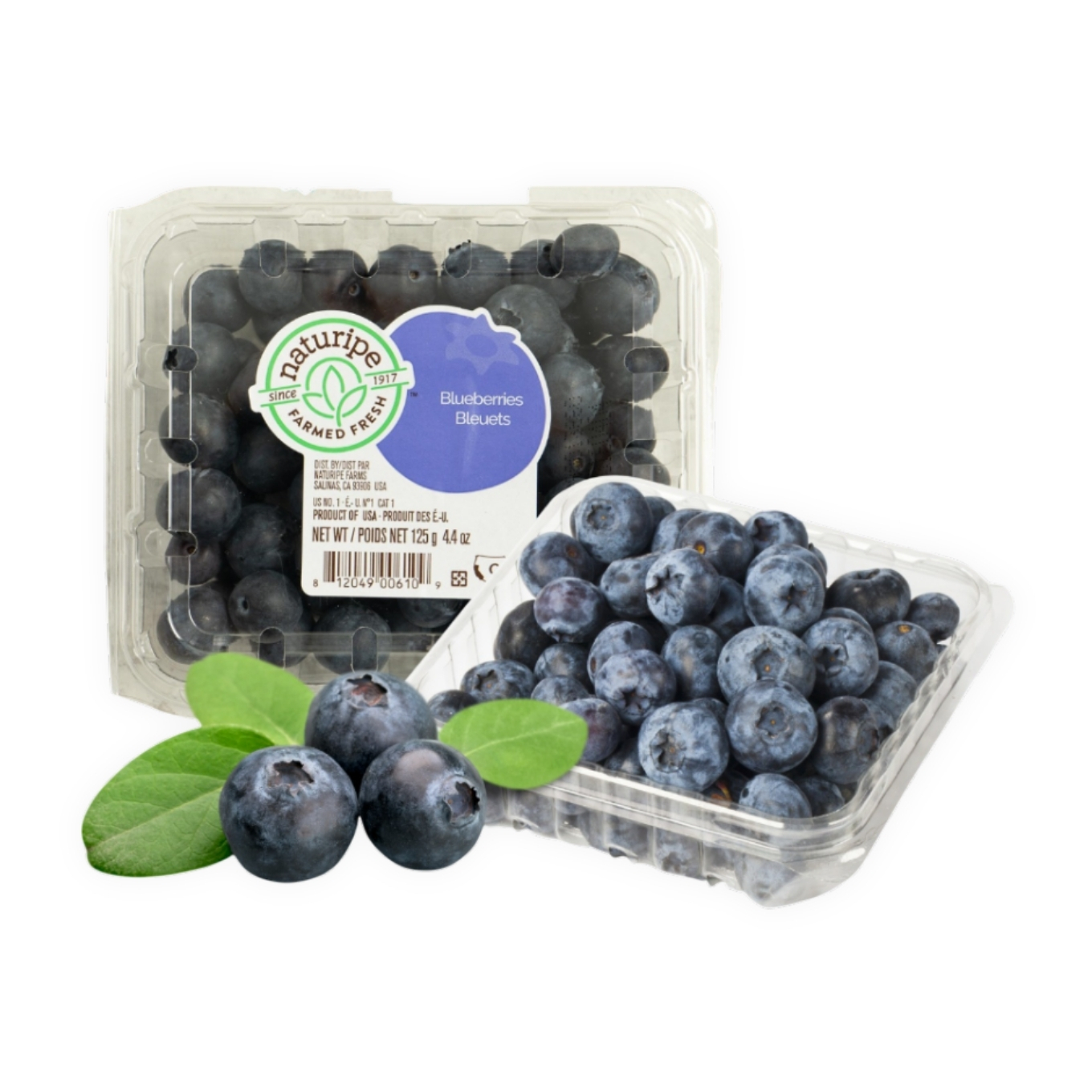 Blueberry Mỹ hộp 125g (1 Hộp) - Chuỗi siêu thị thực phẩm tươi ngon