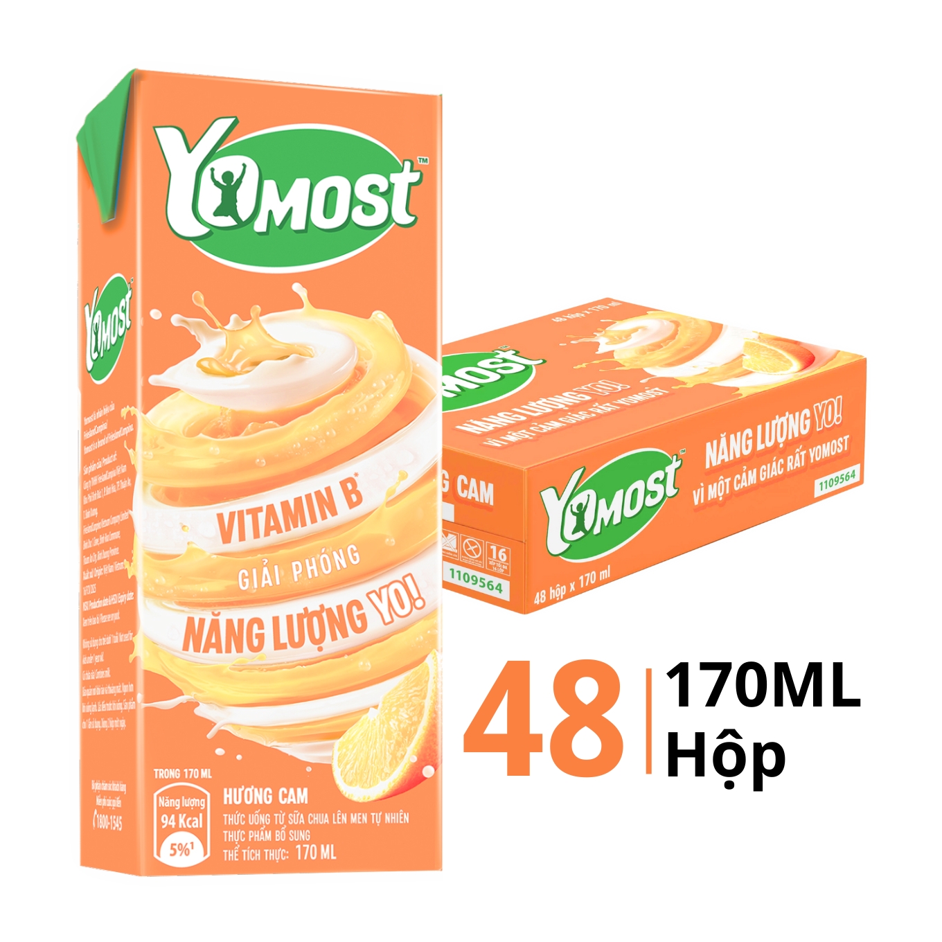 Thùng 48 hộp sữa chua uống Yomost vị cam 170ml - Chuỗi siêu thị thực ...