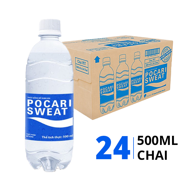 Pocari Sweat Nước Bù Khoáng 6 Chai x 500ml (LỐC)