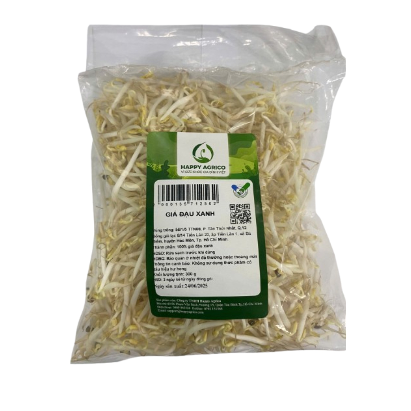 Giá Đỗ Happy 300g (GÓI)