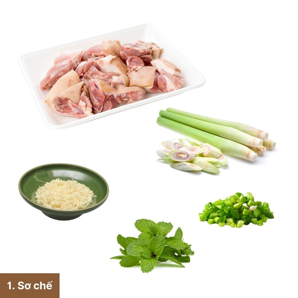 Cách nấu bún giò heo