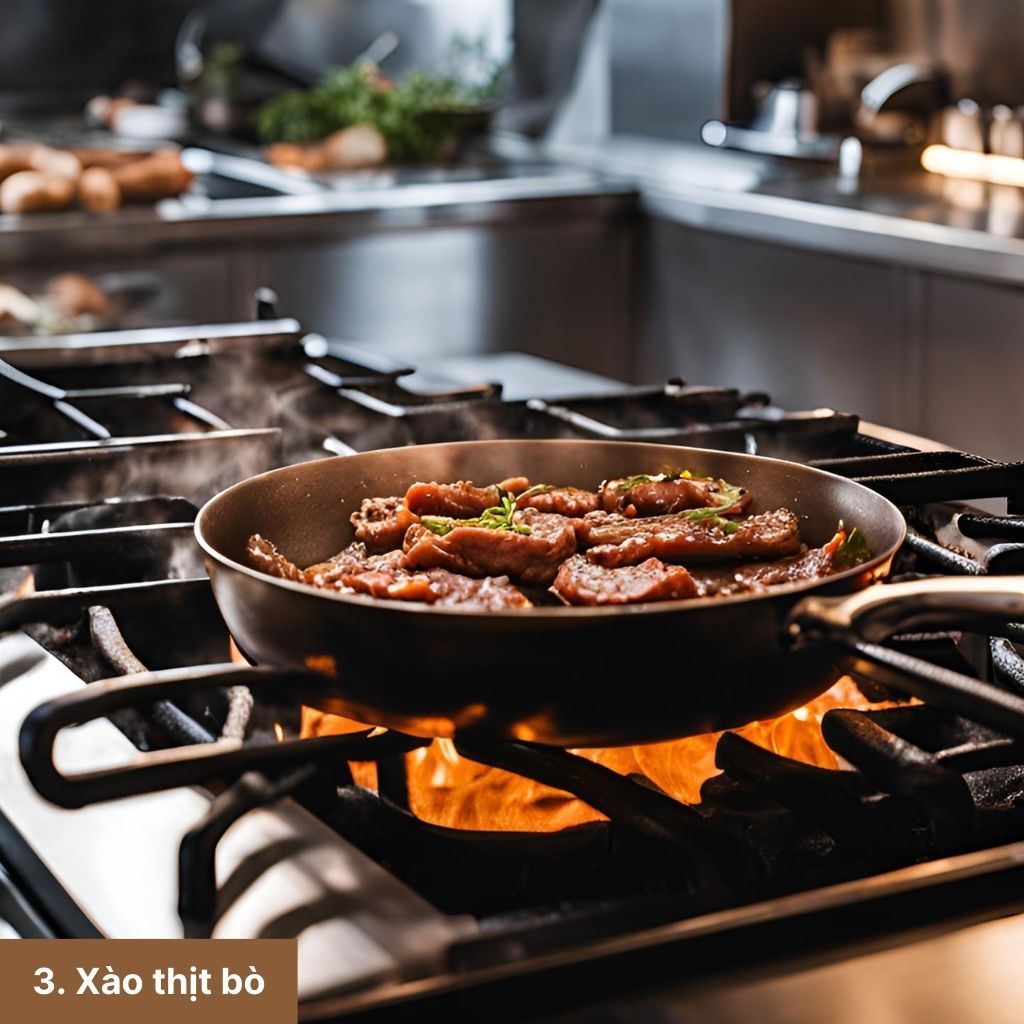 Bí quyết làm thịt bò xào nấm kim châm ngon