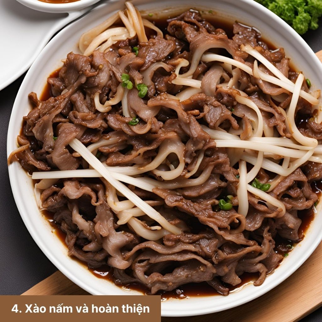 Bí quyết làm thịt bò xào nấm kim châm ngon