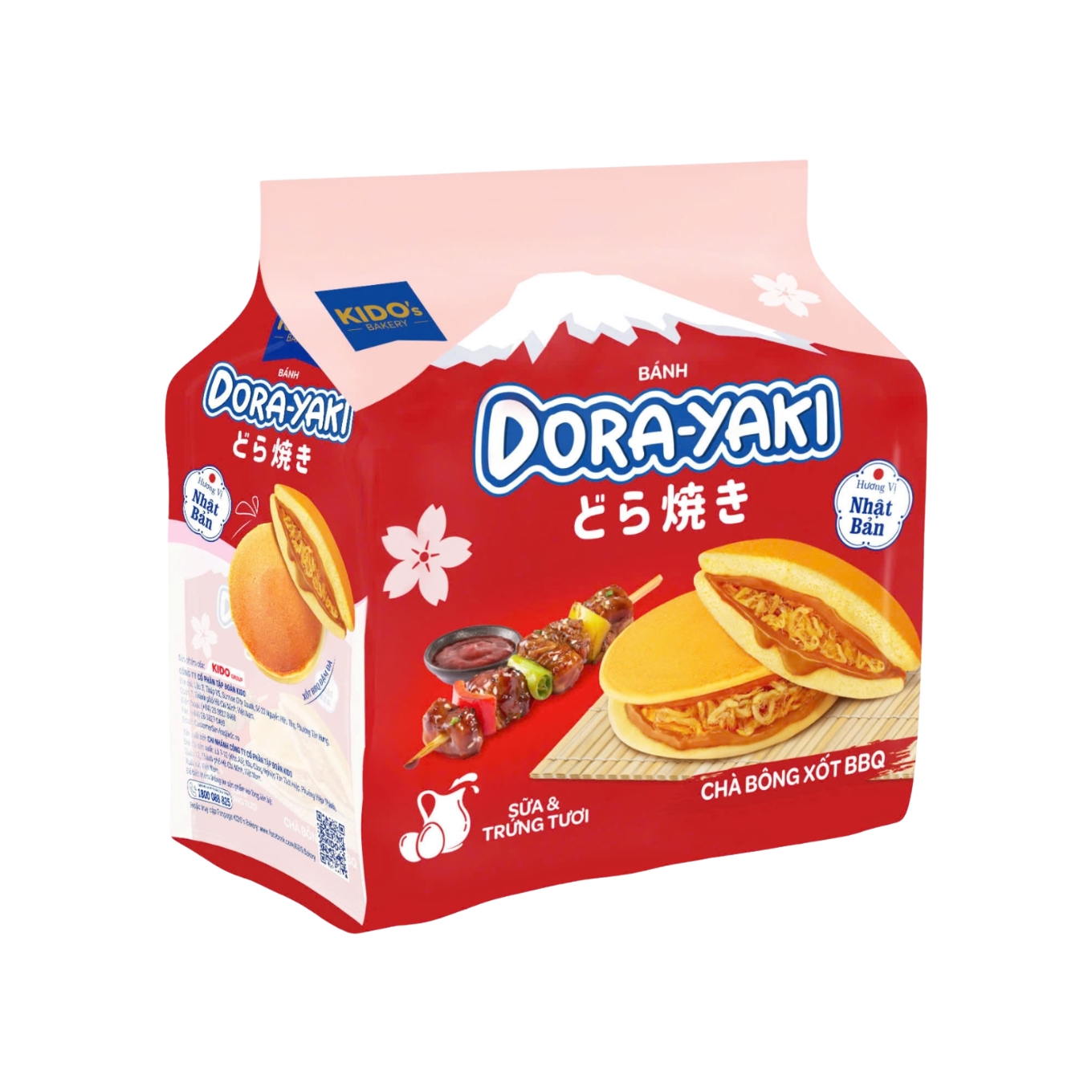 Bánh Dorayaki chà bông xốt BBQ Kido túi 150g - Chuỗi siêu thị thực phẩm ...