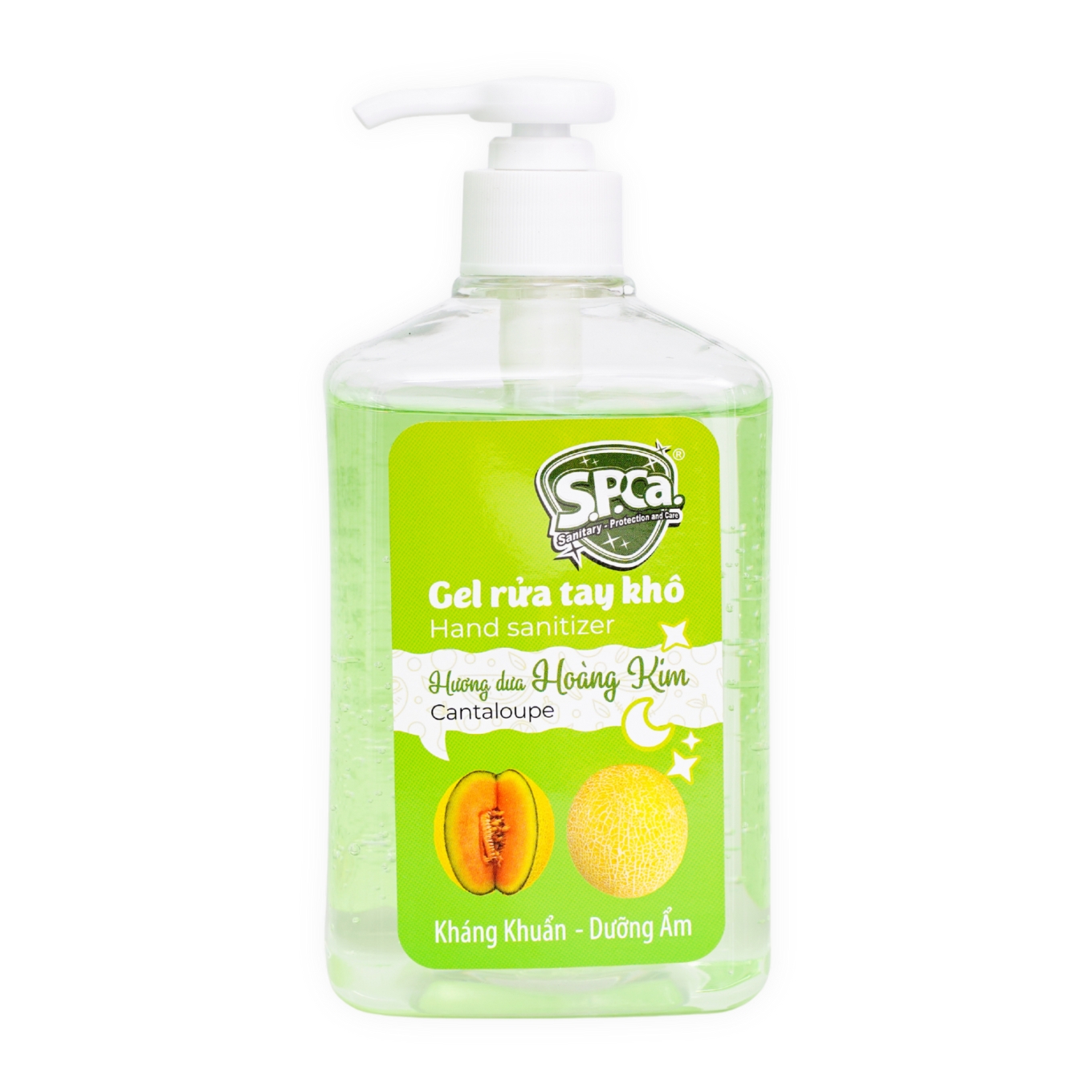 S.P.Ca Gel Rửa Tay Khô Dưa Hoàng Kim 600ml (CHAI)