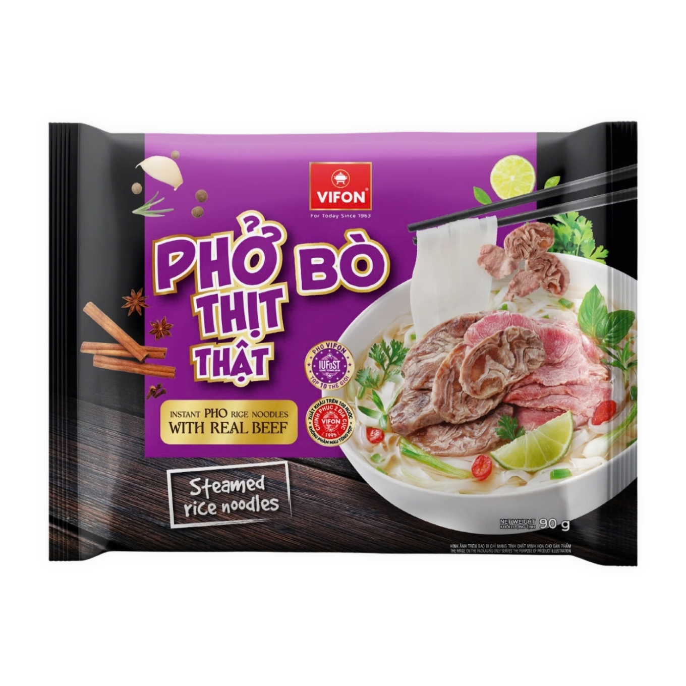 Phở bò có thịt thật Vifon gói 90g (1 Gói) - Chuỗi siêu thị ...