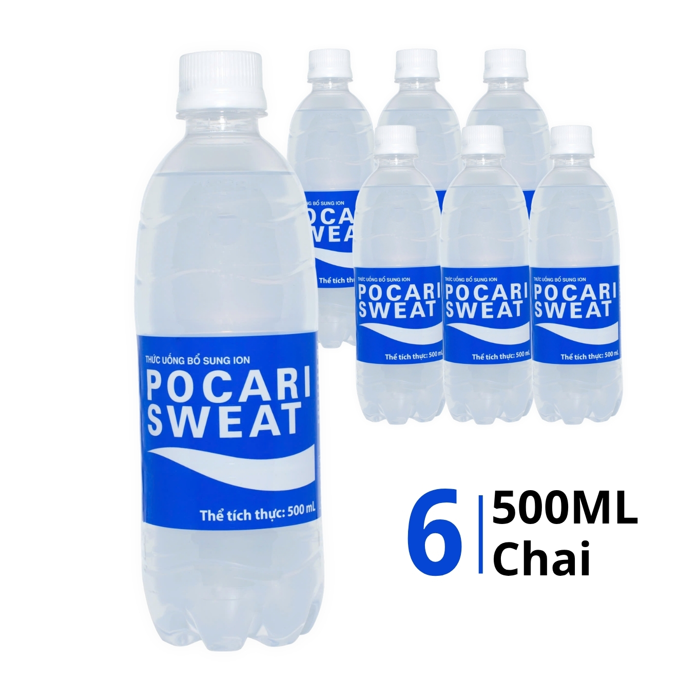 Lốc 6 Chai Nước Bổ Sung Ion Pocari 500ml