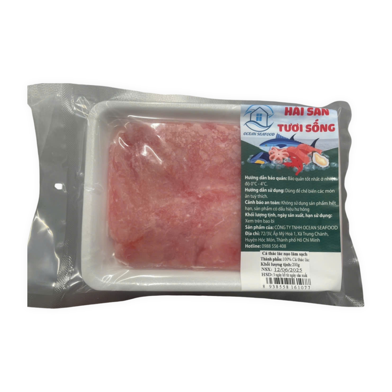 Cá Thát Lát Nạo Làm Sạch OCF 200g (KHAY)