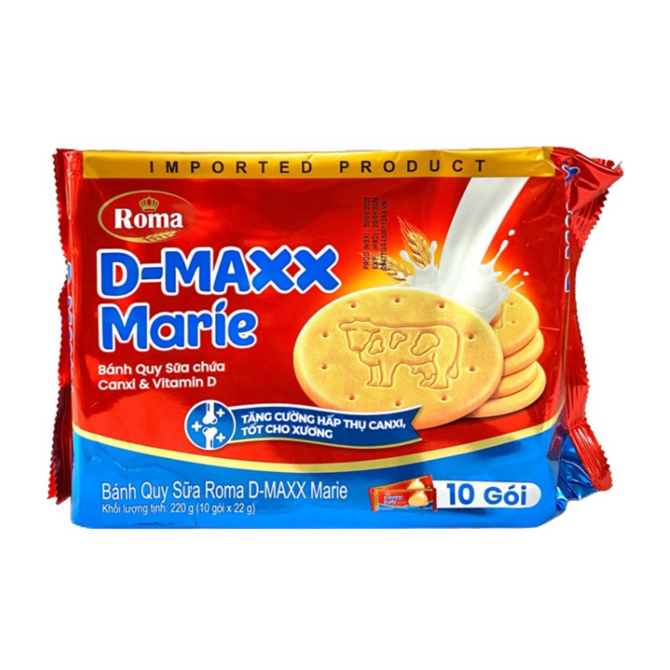 Bánh quy sữa D-MAXX Marie Roma gói 220g - Chuỗi siêu thị thực phẩm tươi ...