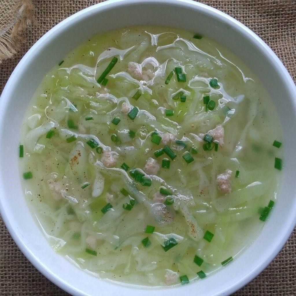 canh bắp cải thịt băm