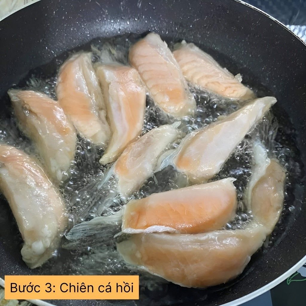chiên cá hồi