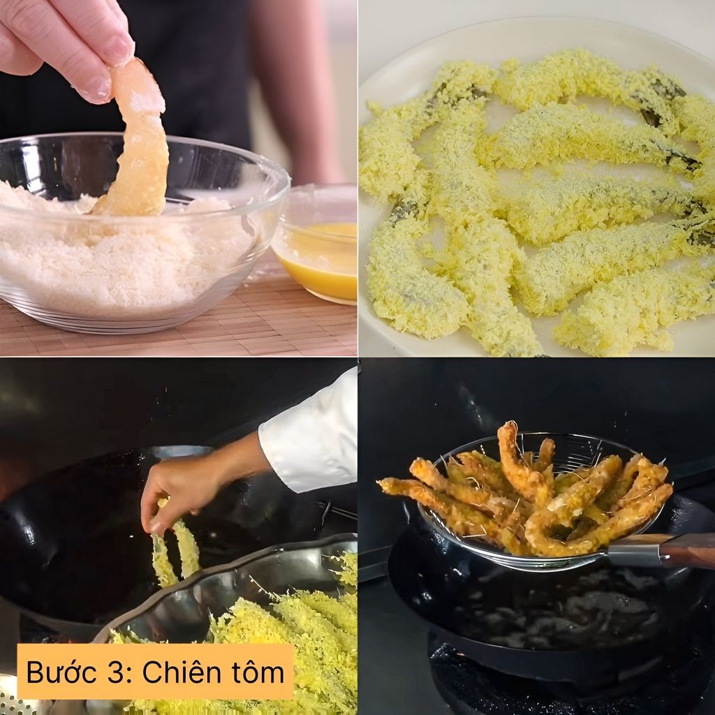 chiên tôm