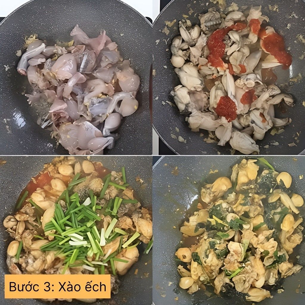 xào ếch