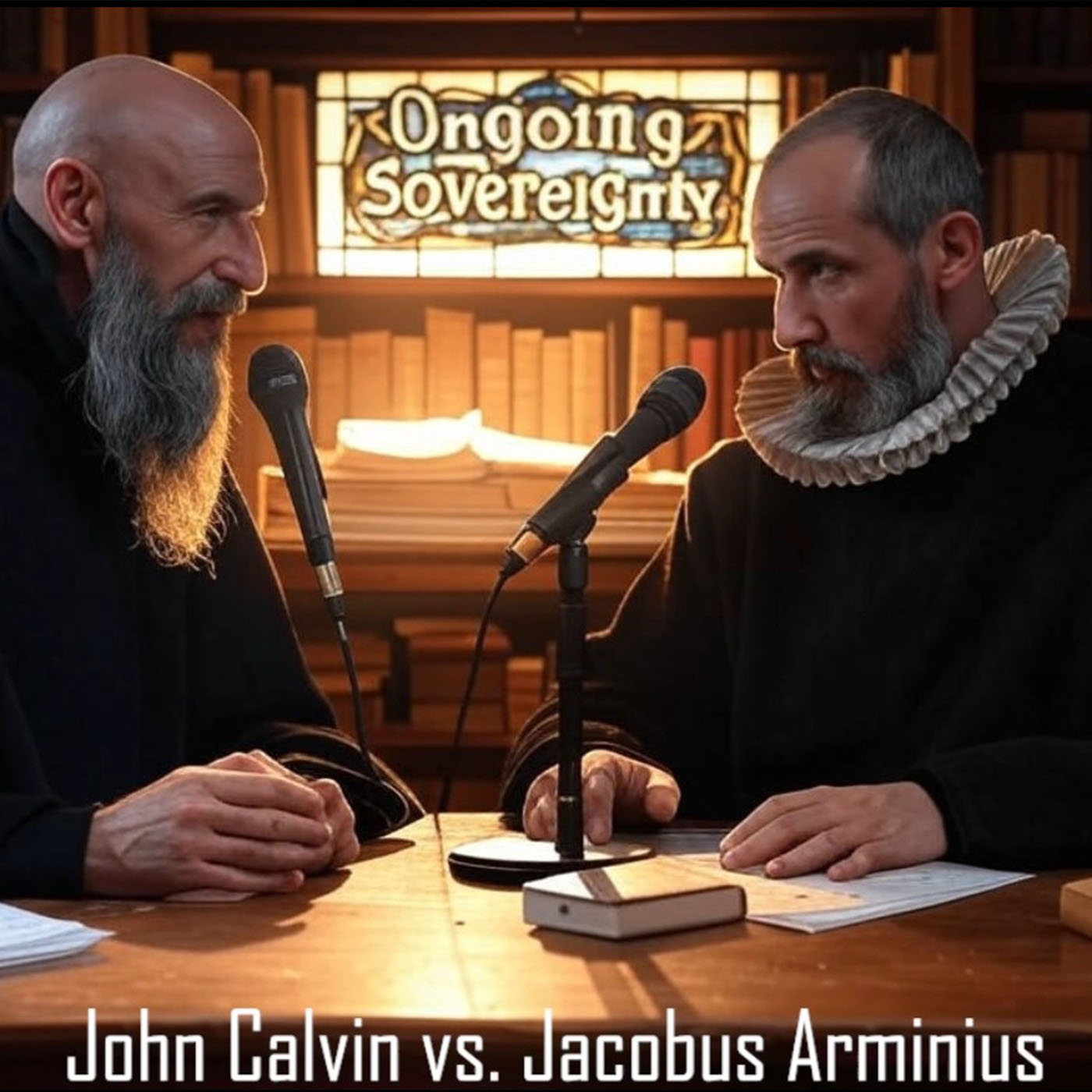 Virtual Debate, John Calvin vs. Jacobus Arminius episode artwork