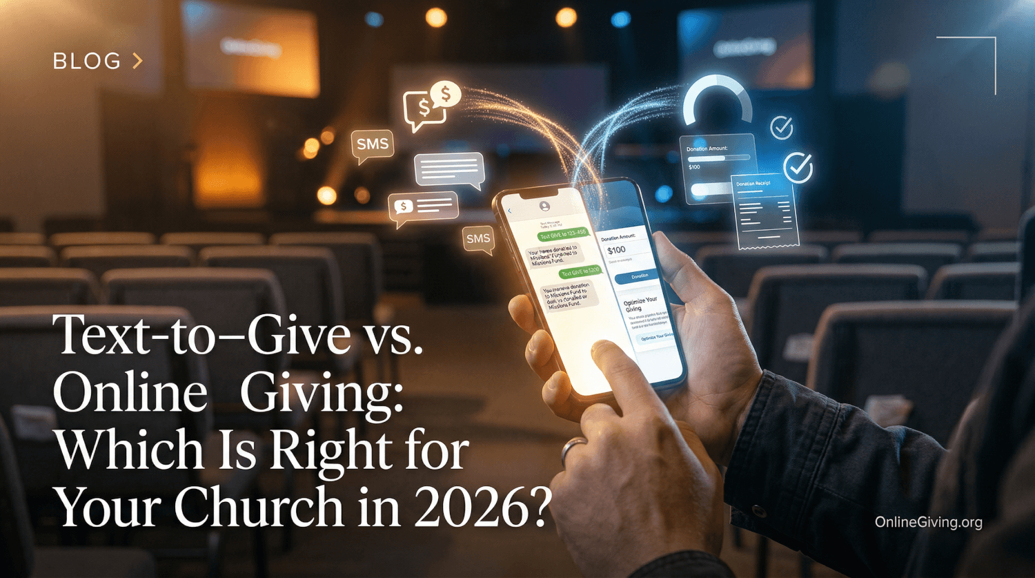 Text-to-Give vs. Online Giving: Which Is Right for Your Church in 2026?